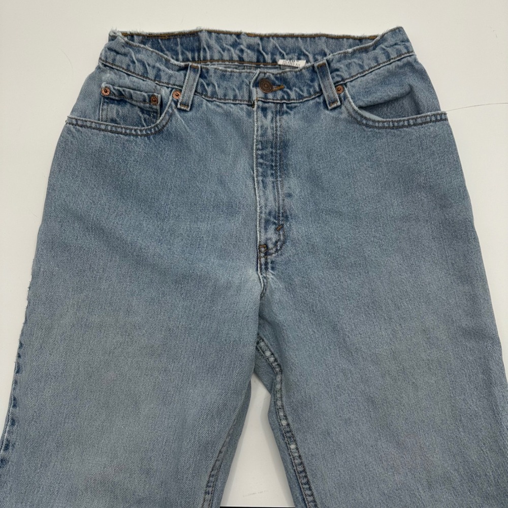 VTG 1998 Levi's 550 Relaxed Fit Tapered Leg Jeans Light Wash Denim Womens 10 Reg